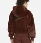 Куртка женская Nike Womens Faux Fur Jacket Brown Dd5116-273