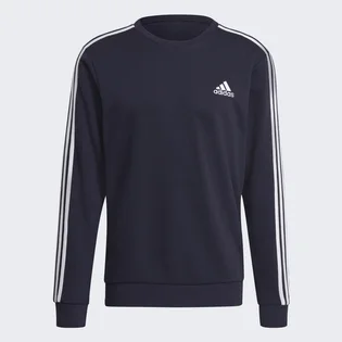 Свитшот мужской Adidas Essentials French Terry 3-Stripes Sweatshirt Blue GK9079
