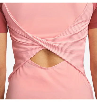 Футболка жіноча Nike Court Dri-Fit Advantage Top Pink DD8772-697