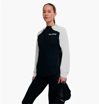 Ветровка женская Saucony Hurricane Black/White SAW800456-WHBK