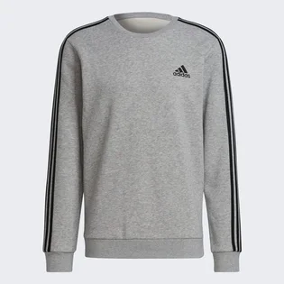 Свитшот мужской Adidas Essentials Fleece 3-Stripes Sweatshirt Grey GK9110