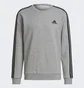 Свитшот мужской Adidas Essentials Fleece 3-Stripes Sweatshirt Grey GK9110