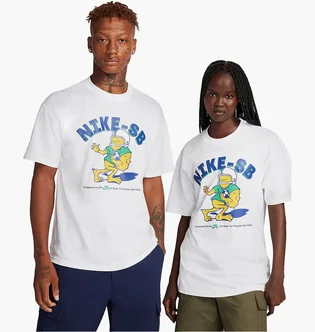 Футболка унисекс Nike T-Shirt Sb White FJ1165-100