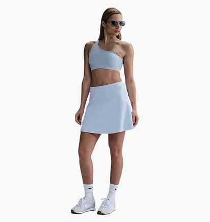 Спідниця жіноча Nike Sportswear Chill Knit WomenS Ribbed Mini Skirt Light Blue HJ1839-423