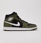 Кроссовки мужские Air Jordan 1 Mid Black/Olive DQ8426-092