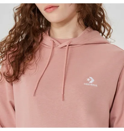Худи унисекс Converse Go-To Embroidered Star Chevron French Terry Hoodie Pink 10023874-296