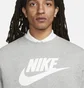 Свитшот мужской Nike Sportswear Club Fleece Graphic Crew Grey Dq4912-063