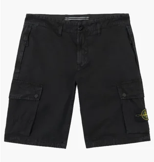 Шорты мужские Stone Island Slim Fit Cargo Bermuda Black 15L100011-S00WA-V0129