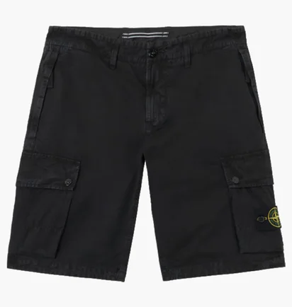 Шорты мужские Stone Island Slim Fit Cargo Bermuda Black 15L100011-S00WA-V0129