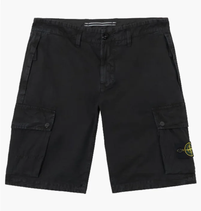 Шорты мужские Stone Island Slim Fit Cargo Bermuda Black 15L100011-S00WA-V0129