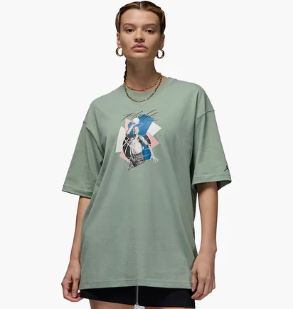 Футболка женская Air Jordan T-Shirt Oversize Green FN5708-304