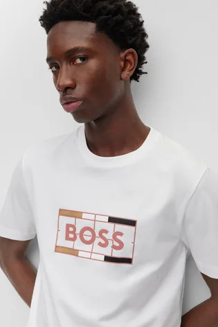 Футболка чоловіча Hugo Boss T-Shirt Slim Fit White 50486210