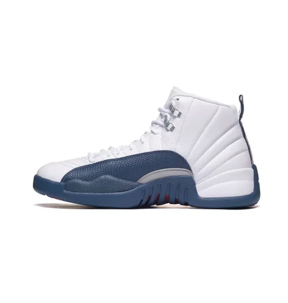 Кроссовки мужские Air jordan 12 Retro French Blue MenS Shoes White/Blue CT8013-114