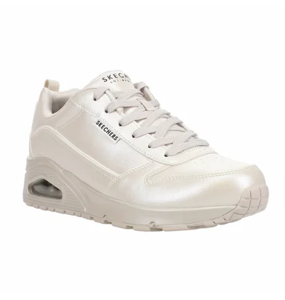 Кросівки жіночі Skechers Uno Galactic Metallic Lace Up Sneakers Beige 177104-OFWT