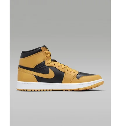 Кроссовки мужские Air Jordan I High G Golf Shoes Yellow/Black DQ0660-700