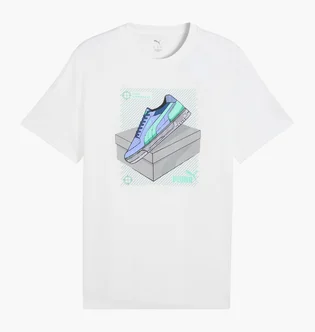 Футболка чоловіча Puma Graphic Sneaker White 691777-02