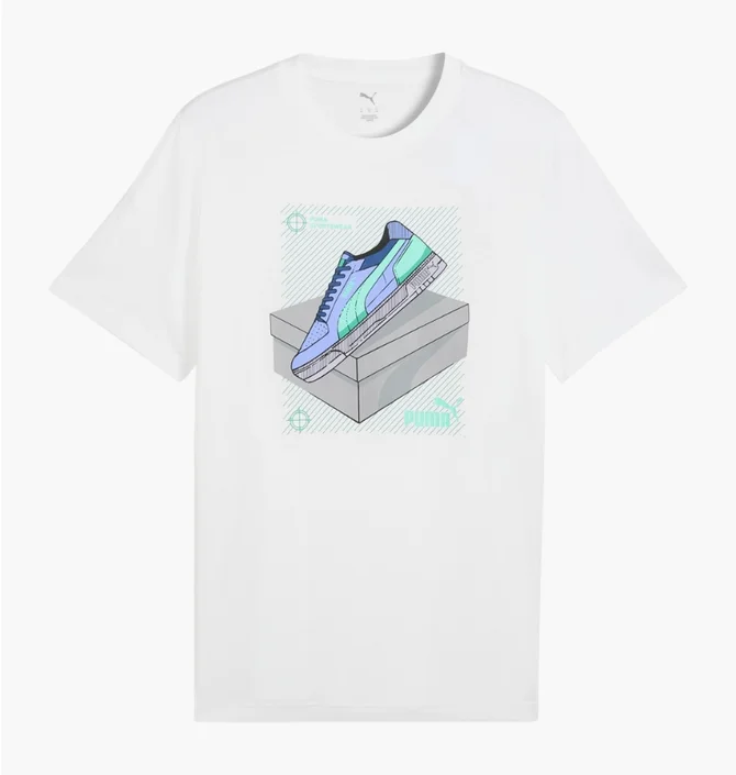 Футболка чоловіча Puma Graphic Sneaker White 691777-02