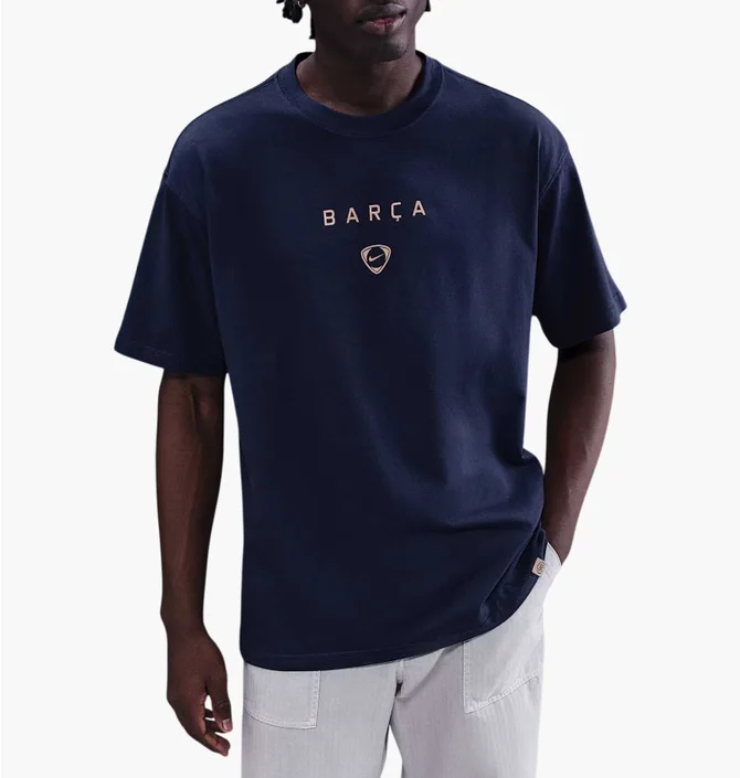 Футболка мужская Nike F.C. Barcelona Total90 Wordmark Tee Blue IB7294-410