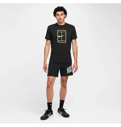 Футболка чоловіча Nike Court Heritage MenS Tennis T-Shirt Black HF6217-010