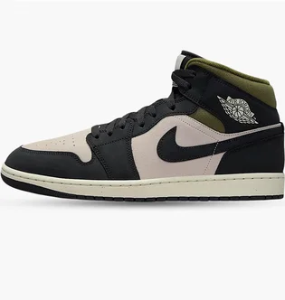 Кроссовки мужские Air Jordan 1 Mid Se Black/Beige HV4091-102