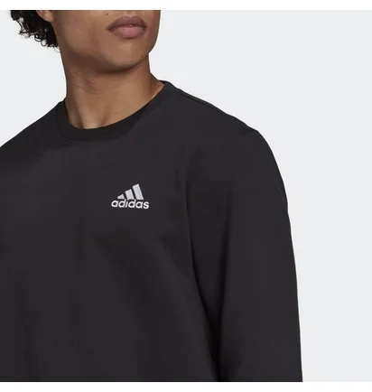 Свитшот мужской Adidas Essentials Fleece Sweatshirt Black Gv5295