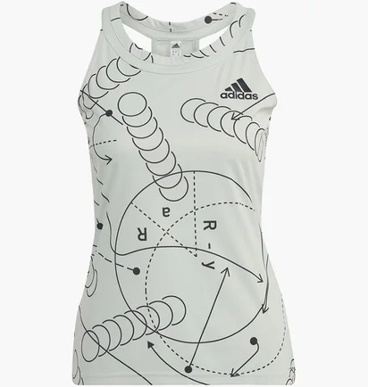 Майка женская Adidas Tennis Tank Club Grey HM6523