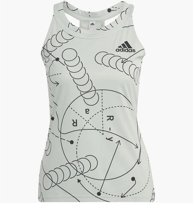Майка женская Adidas Tennis Tank Club Grey HM6523
