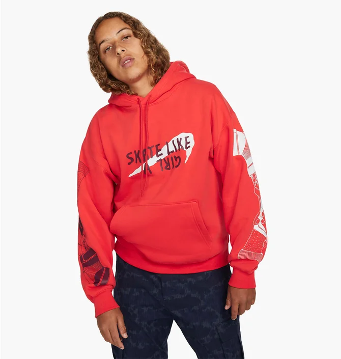 Худі унісекс Nike Sb Skate Like A Girl Skate Fleece Orange DQ7304-696