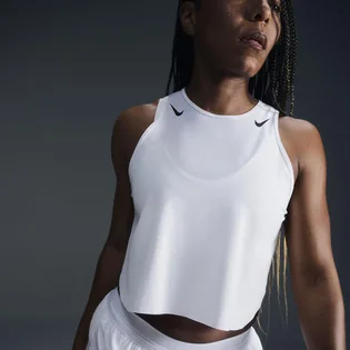 Топ женский Nike Aeroswift Dri-Fit-Adv-Lauf-Tanktop Im Crop-Design Grey FN2713-100