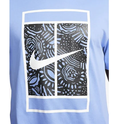 Футболка мужская Nike T-Shirt Court Dri-Fit Light Blue FJ1502-450