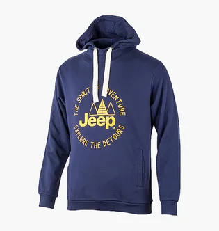 Худи мужское Jeep Hooded Sweatshirt The Spirit Of Adventure Blue O102567-K877