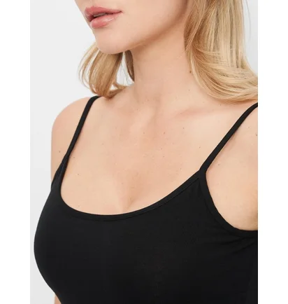 Майка женская Kappa Canotta Spalla Stretta Black K2301-NERO