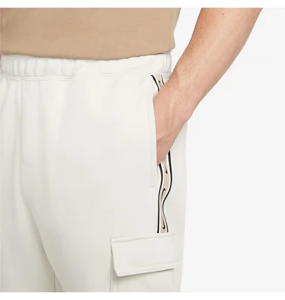 Штаны мужские Nike Sportswear Repeat Fleece Cargo Pants White Dx2030-072