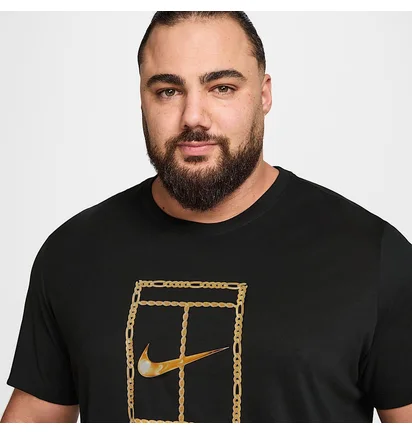 Футболка чоловіча Nike Court Heritage MenS Tennis T-Shirt Black HF6217-010