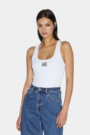 Майка женская Ksubi Stacked Origin Tank White WPS24TA005