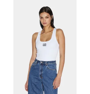 Майка женская Ksubi Stacked Origin Tank White WPS24TA005
