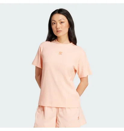 Футболка женская Adidas Essentials Wide Rib Beige JD1489
