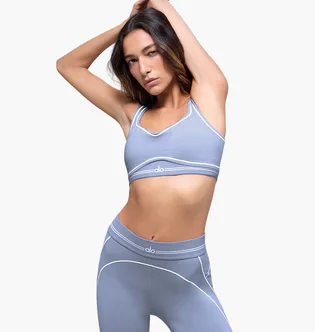Топ жіночий Alo Yoga Airbrush Blue W9680R