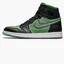Кроссовки мужские Air Jordan 1 Retro High Zoom Black/Green CK6637-002