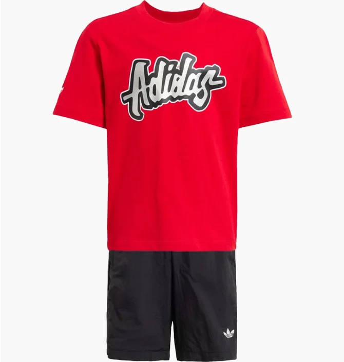 Спортивный костюм детский Adidas Originals Red/Black JC9101