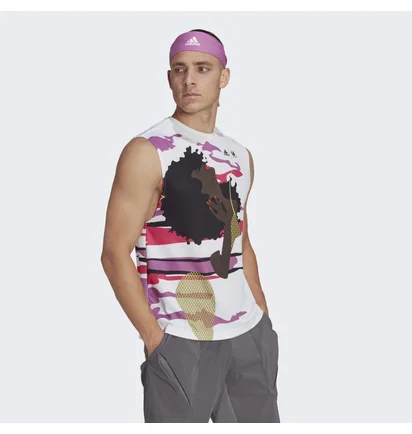 Майка унисекс Adidas Tennis New York Sleeveless Tee (Gender Neutral) White Hn9440