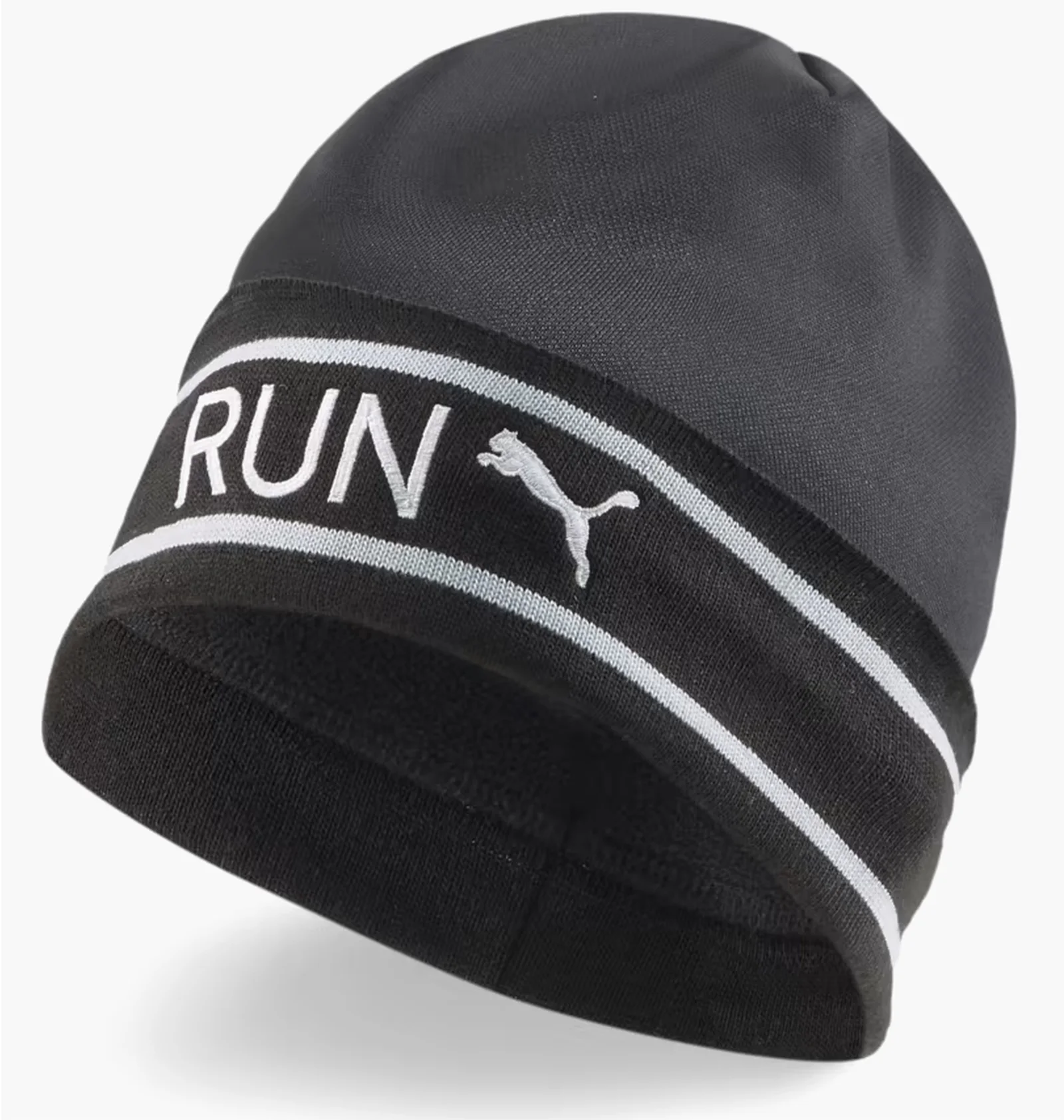 帽子 CALME _loose fit beanie BLACK ᐉ Шапка чоловіча Puma Classic Running Cuff Beanie Black 023468-03