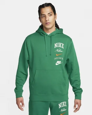 Худи мужское Nike Hoodie Club Fleece Green FN2634-365