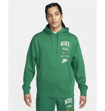 Худи мужское Nike Hoodie Club Fleece Green FN2634-365