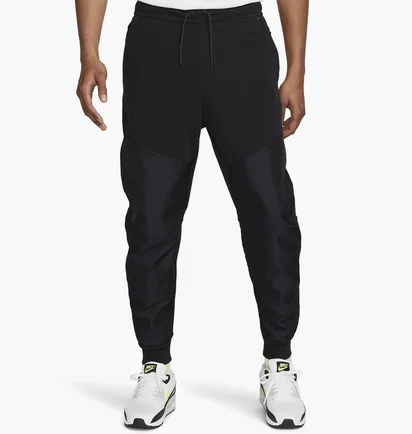 Штаны мужские Nike M Nk Tch Flc OverlayJggr Black Dr6171-010
