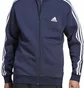 Толстовка мужская Adidas Hooded Sweatshirt Sportswear M 3S Fl Fz Hd Blue IJ6478