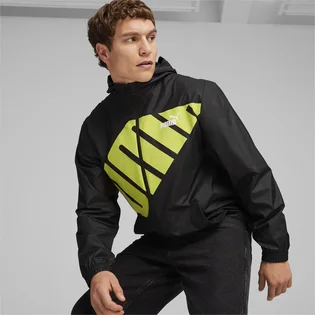 Ветровка мужская Puma Hooded Graphic Windbreaker Black 623837-01