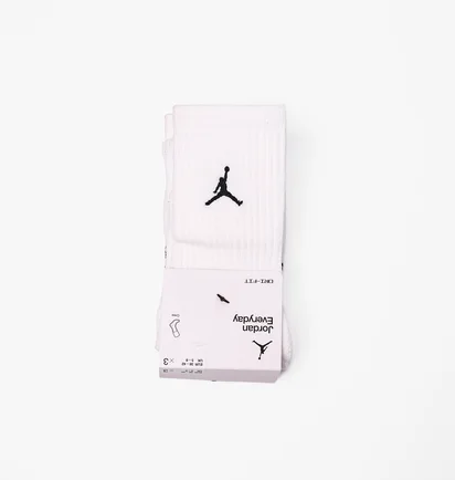 Носки унисекс Nike J Cush Poly Crew White (3 пары) DX9632-100