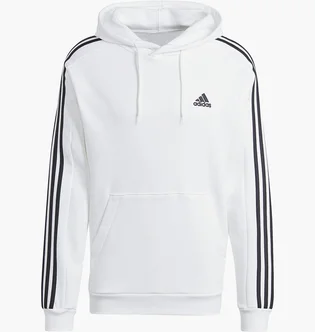 Худі чоловіче Adidas Essentials 3S Fleece Hoody White IJ6476
