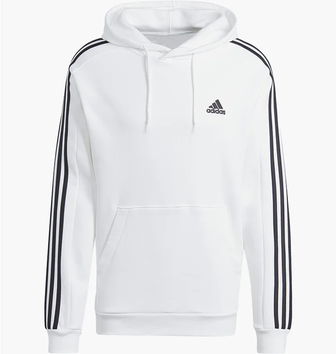 Худі чоловіче Adidas Essentials 3S Fleece Hoody White IJ6476